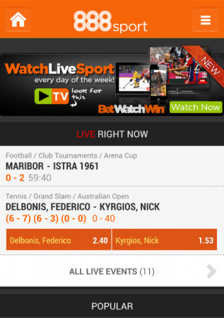 check out the 888sport iphone app features