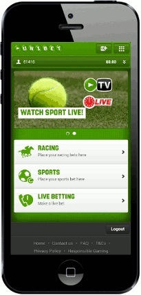 how can the unibet for iphone app be accessed