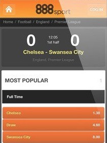 can you watch live streams via 888sport ios app