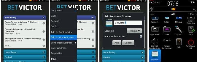 betvictor blackberry app