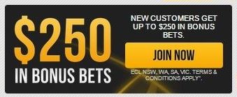 How big is the welcome bonus of the Bookmaker.com.au website?