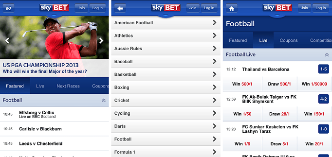 sky bet windows phone app