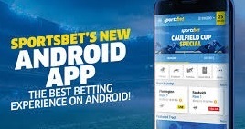 What are the two ways to use the Sportsbet Android app?